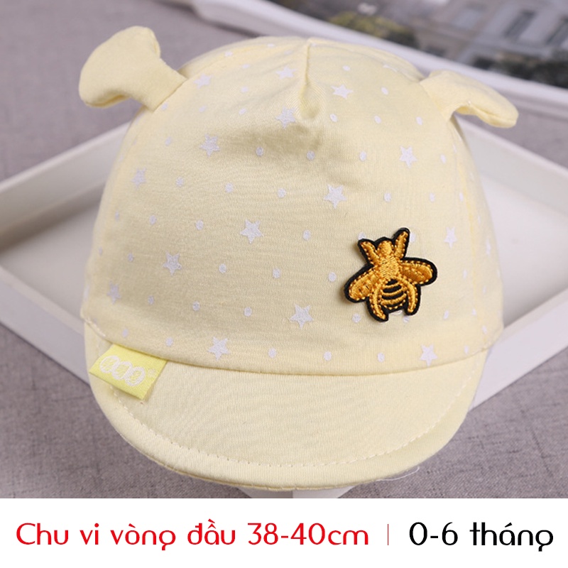 Nón Cho Bé [0-4 tháng] Mũ lưỡi trai tai thỏ cực đẹp cho bé siêu dễ thương HOT Nón Chống Nắng Cho Bé Sơ Sinh