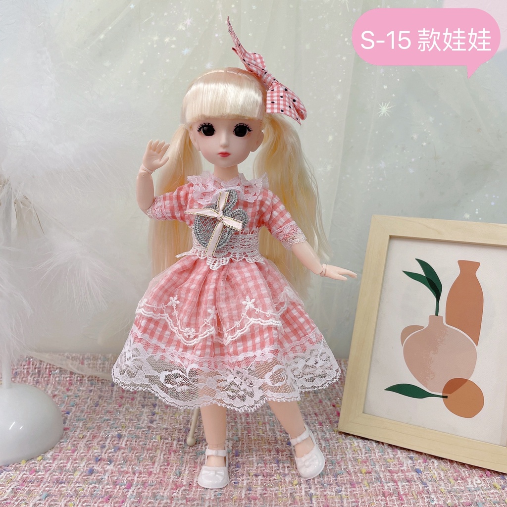Búp Bê Công Chúa Barbie 3D 23 Khớp Cử Động 1/6 Dành Cho Trẻ Nhỏ