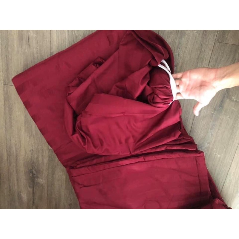 Bộ chăn ga gối cotton kẻ sọc 3F cao cấp chuyên dòng khách sạn( hỗ trợ bo chun mọi size giường)