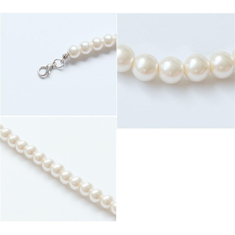 Vòng cổ hạt ngọc trai sang trọng thời trang dành cho cô dâu