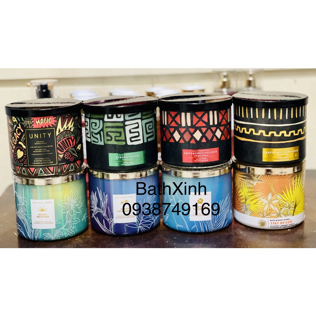Nến thơm 3 tim Bath &amp; Body Works 411g