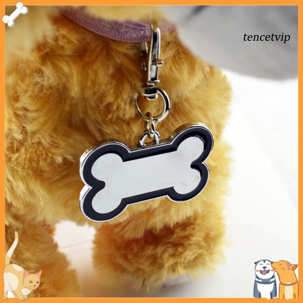 Thẻ Tên Hình Khúc Xương Độc Đáo Thời Trang Cho Thú Cưng