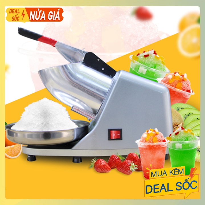 Máy bào đá tuyết 2 lưỡi dao, may xay đá cực nhuyễn công suất 300W