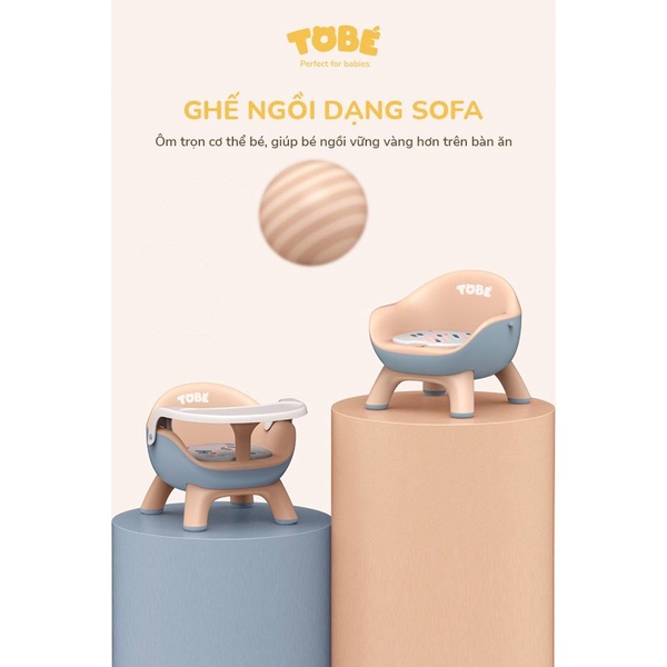 Ghế ăn dặm Eggies cao cấp tiện lợi hỗ trợ sự phát triển siêu an toàn cho bé hàng chính hãng tobe 3106
