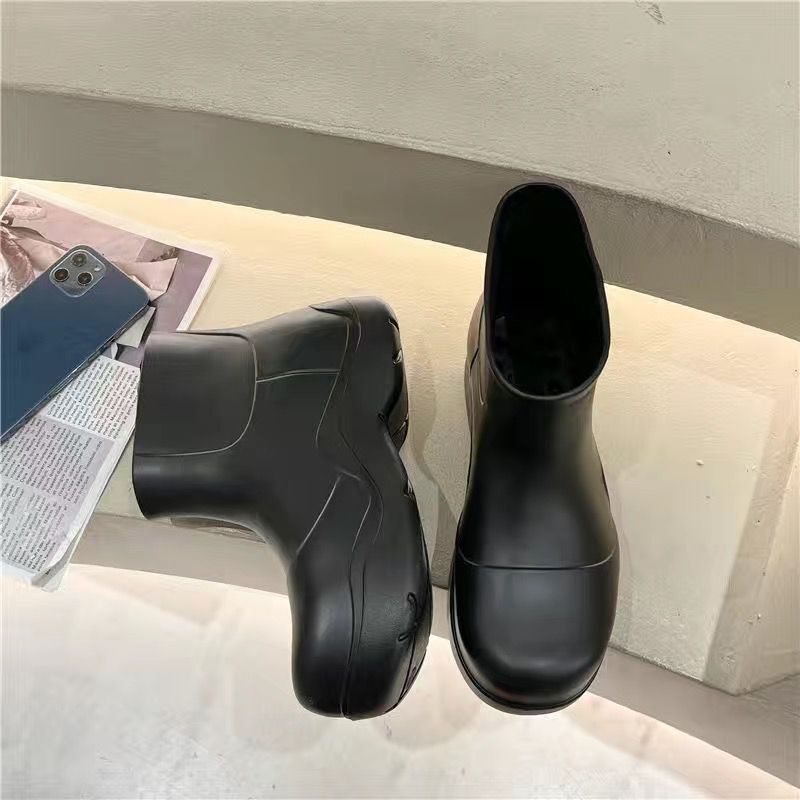 Ủng Đi Mưa Dày Dặn Tăng Chiều Cao Chống Trượt Chống Thấm Nước Thời Trang Mùa Hè Cho Nữ