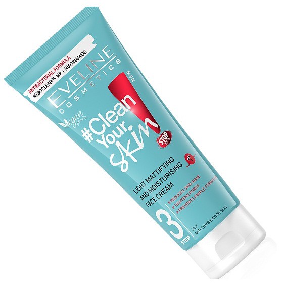 Gel Rửa Mặt Sạch Sâu Ngừa Mụn Eveline 200ML 3 Trong 1 Clean Your Skin