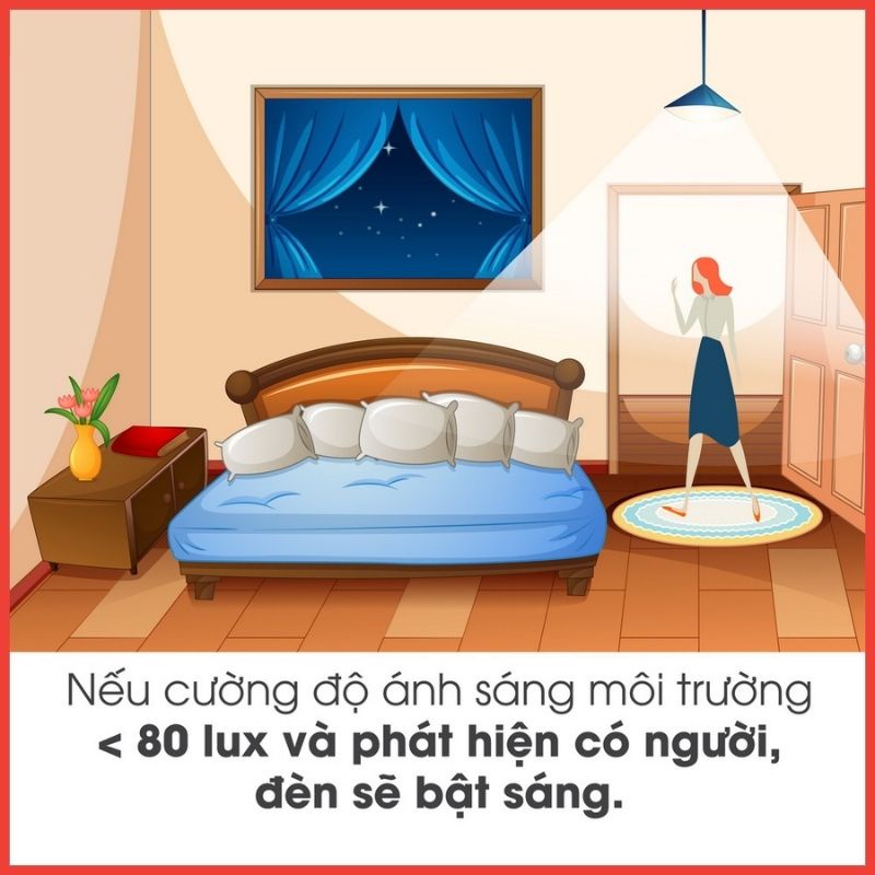 Bóng Đèn Cảm Biến Chuyển Động Hồng Ngoại Kết Hợp Cảm Biến Ánh Sáng Rạng Đông A60.PIR - 9W - Bảo Hành 1 Năm