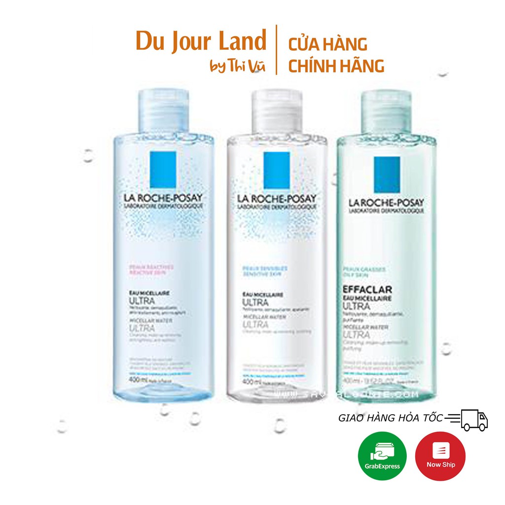 Nước tẩy trang La roche Posay Eau Micellaire Ultra 400ml, nước tẩy trang cho mọi loại da - Thi Vũ