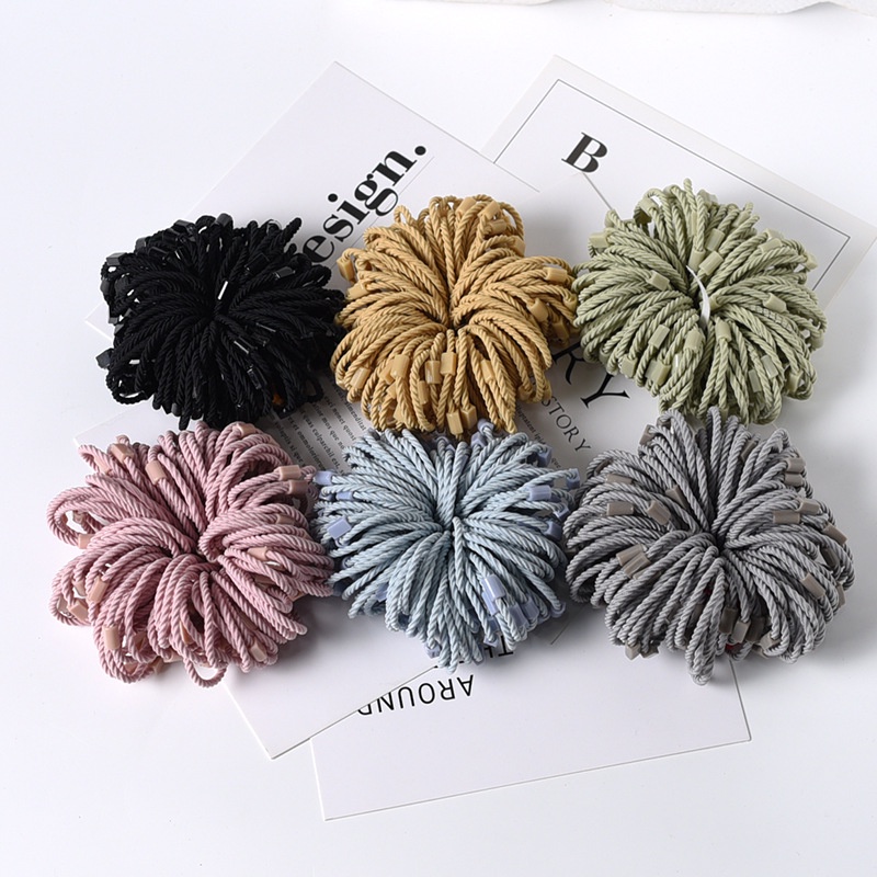 Dây Buộc Tóc Cao Su Co Giãn Họa Tiết Hoạt Hình Dễ Thương Cho Bé