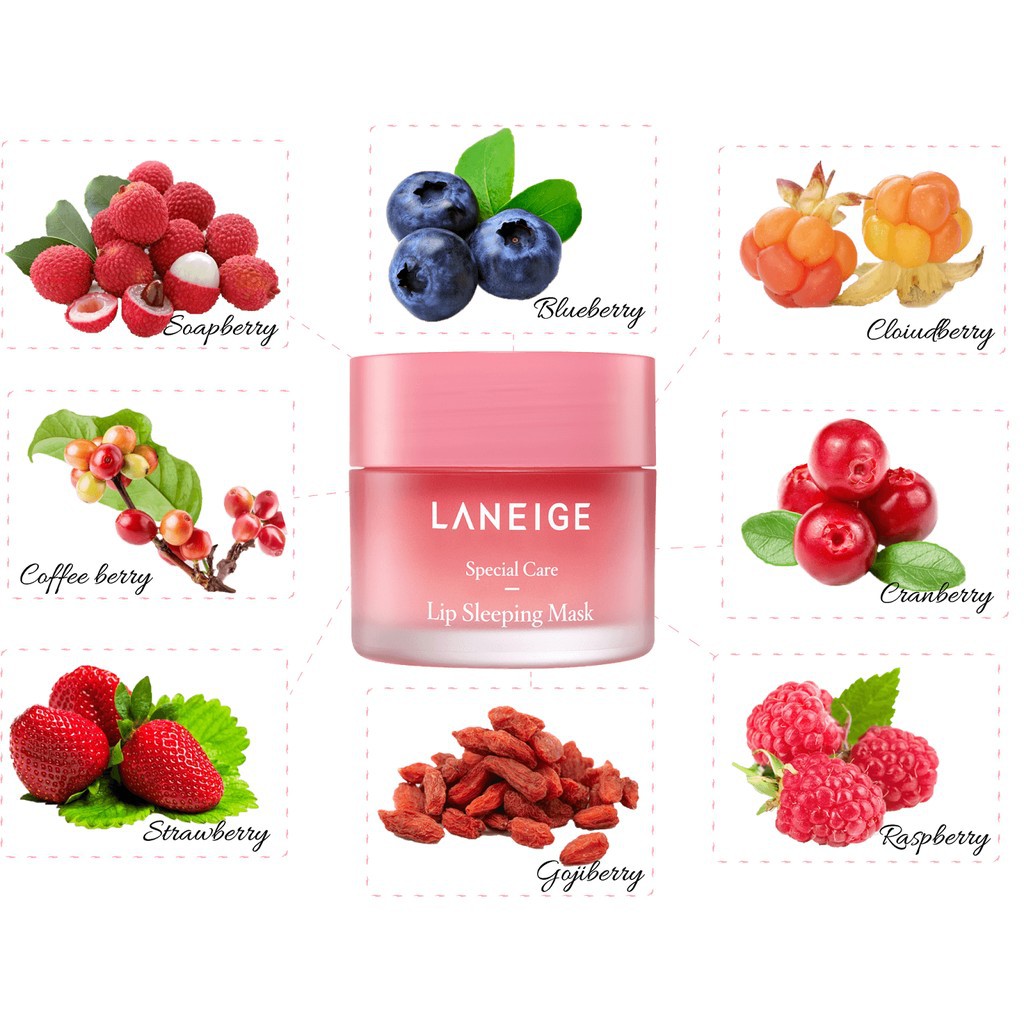 [RẺ NHẤT SHOPEE] Mặt nạ môi Laneige Lip Sleeping Mask mini size 3g