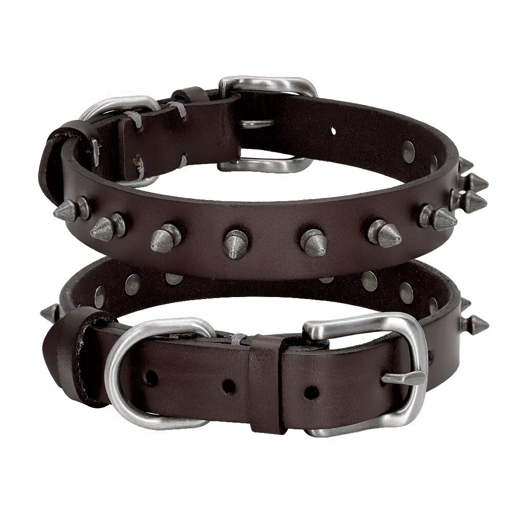 Vòng Cổ Bằng Da Đinh Tán Bền Bỉ Cho Chó Pitbull Đức Cỡ Nhỏ Và Lớn