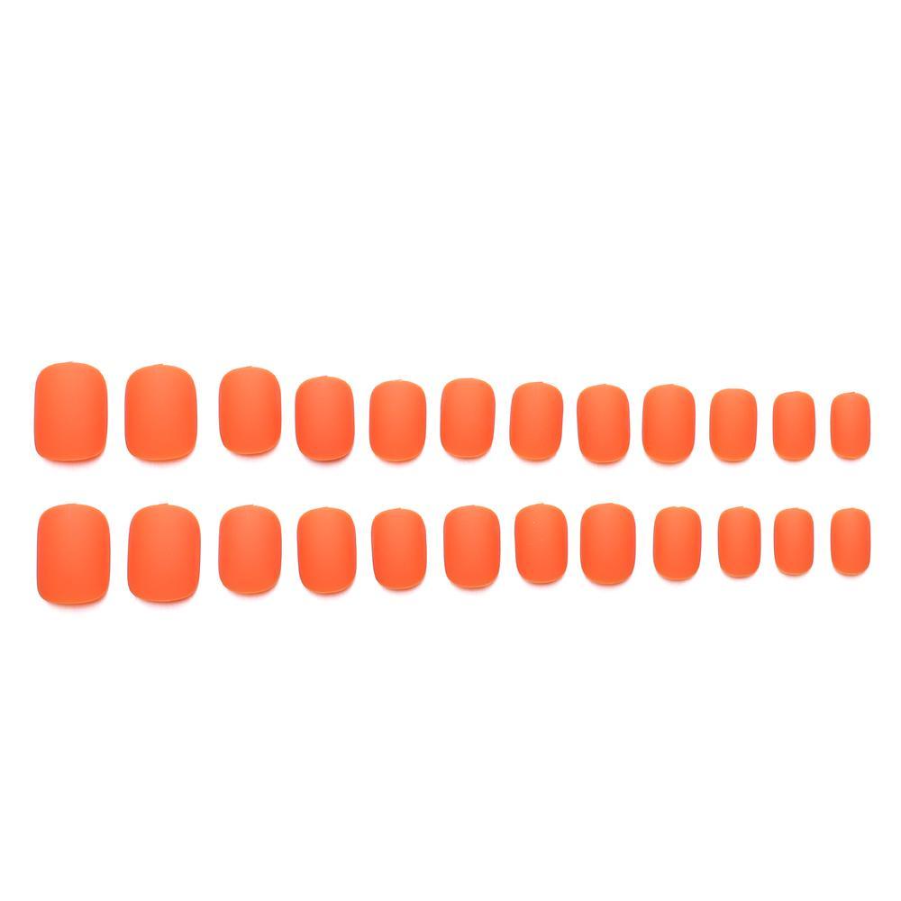 Bộ 24 Móng Tay Giả Đầu Vuông Ngắn Che Phủ Toàn Diện Tháo Rời Được