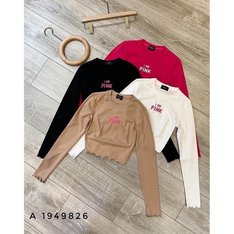 Áo thu đông dài tay, áo kiểu, áo i am pink