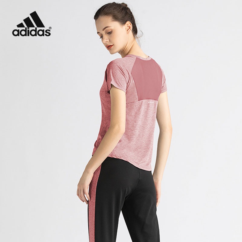 Áo Thun Thể Thao Tay Ngắn Phối Lưới Thoáng Khí Nhanh Khô Chất Lượng Cao Cho Nữ
