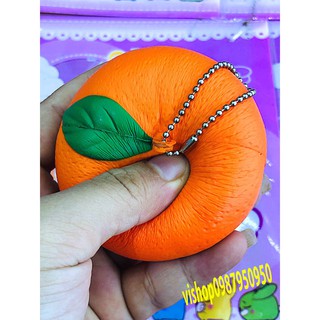 [CÓ VIDEO] ĐỒ CHƠI - MÓC KHÓA SQUISHY QUẢ QUÝT CỰC MỀM