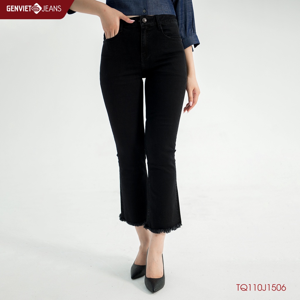 Quần Dài Jeans Nữ Ống Vảy TQ110J1506 GENVIET