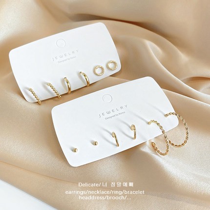 Khuyên tai - Set 3 khuyên tai E06