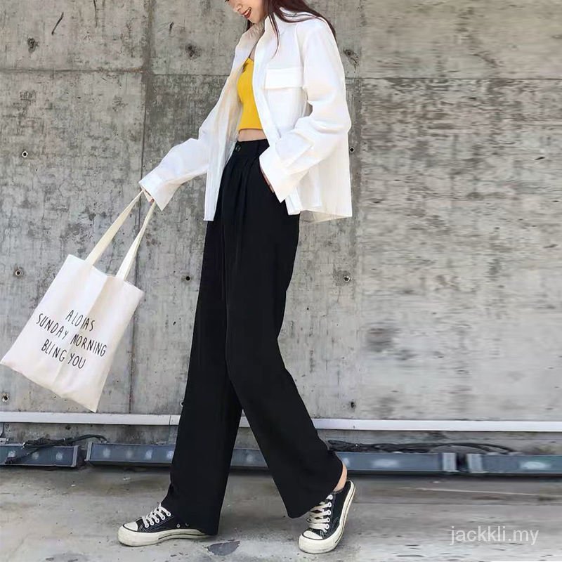 Quần Dài Nữ Ống Rộng Lưng Cao Thời Trang | BigBuy360 - bigbuy360.vn