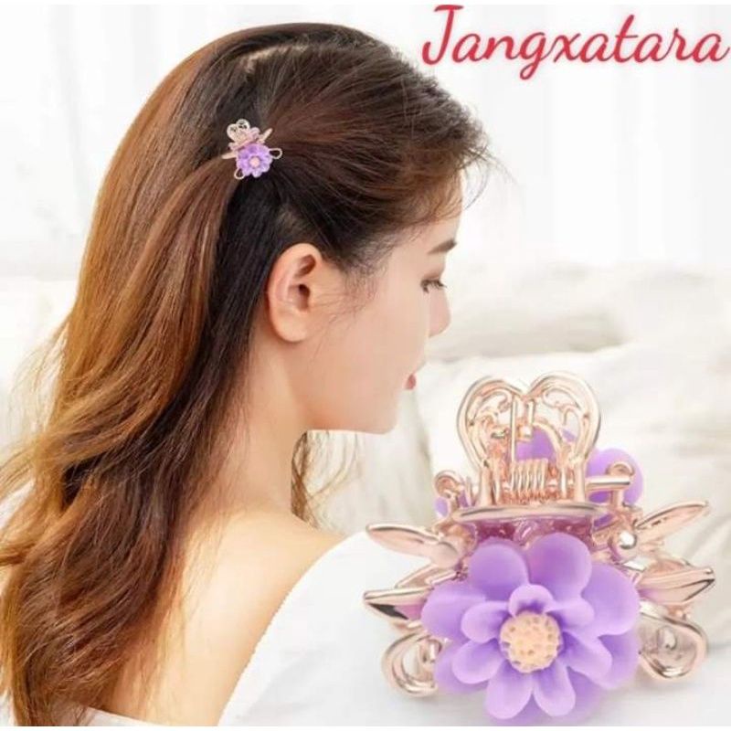Kẹp mái tóc kim loại đầu hoa nhỏ phong cách hàn quốc dành cho bạn nữ xinh đẹp