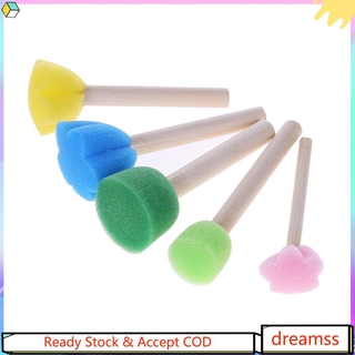 Set 5 Cọ Bọt Biển Vẽ Tranh Cho Bé
