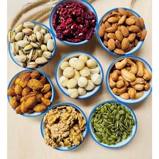 500Gr Mix hạt cao cấp 5 loại hạt Măcca hạnh nhân hạt bí óc chó hạt điều