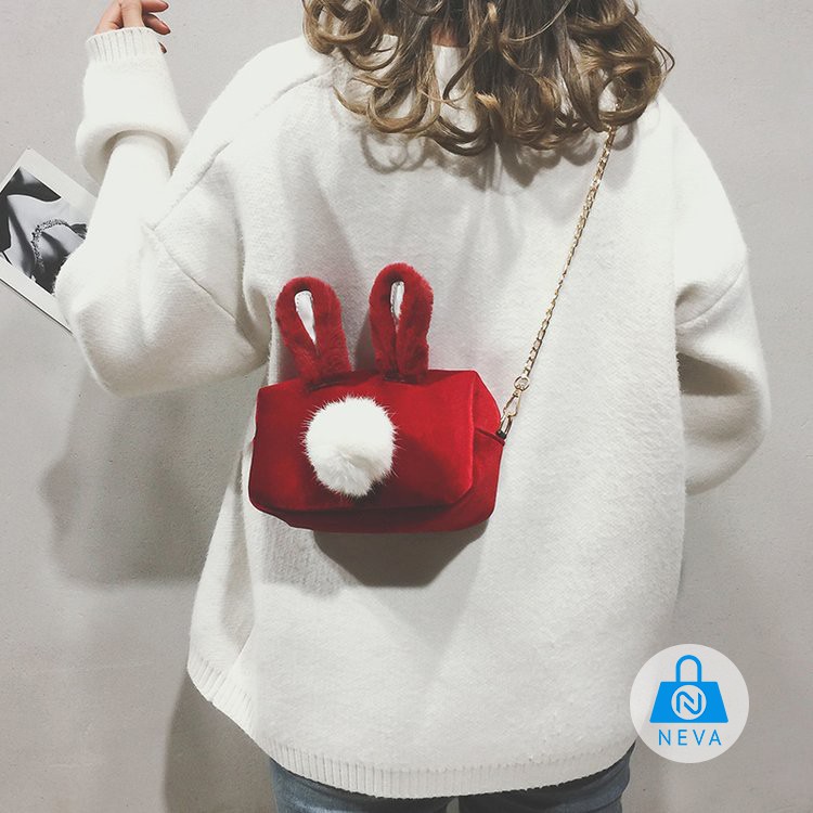 [Mã FAMAYWA2 giảm 10k đơn từ 50k] (Giá Sốc) Túi Đeo Chéo Thỏ Lông Mềm Mịn Siêu Xinh NEVA9160 | BigBuy360 - bigbuy360.vn