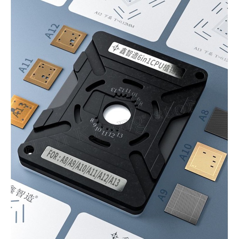 Bộ đế nam châm làm CPU 6in1 | A8-A14