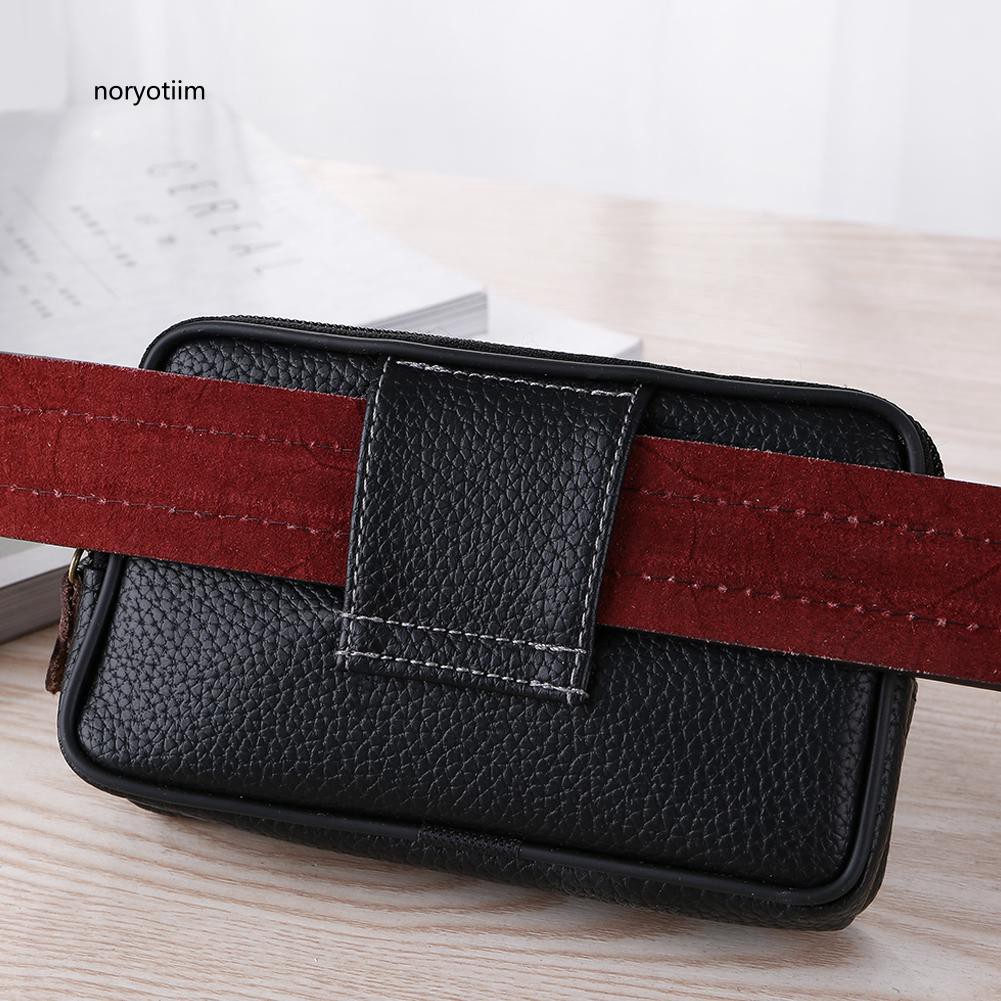 Ví da đựng điện thoại phong cách vintage cho nam