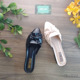 A 12 - Giày sục da mềm xoắn 3 cm