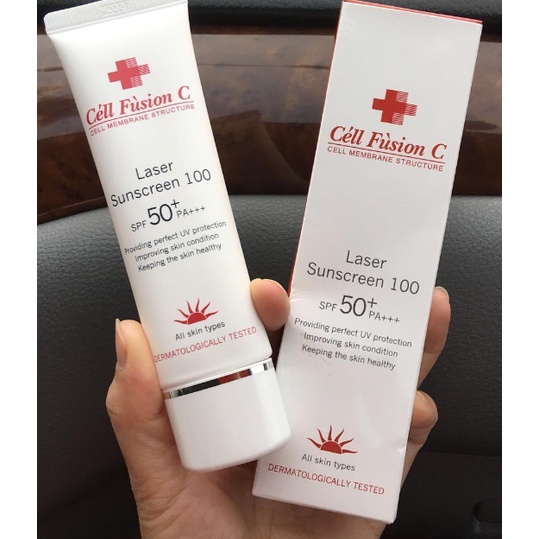 Kem Chống Nắng Céll Fùsion C Laser Đỏ Sunscreen 100  SPF 50+ PA +++50ml