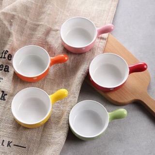Chén sứ ăn dặm gáo chấm bi