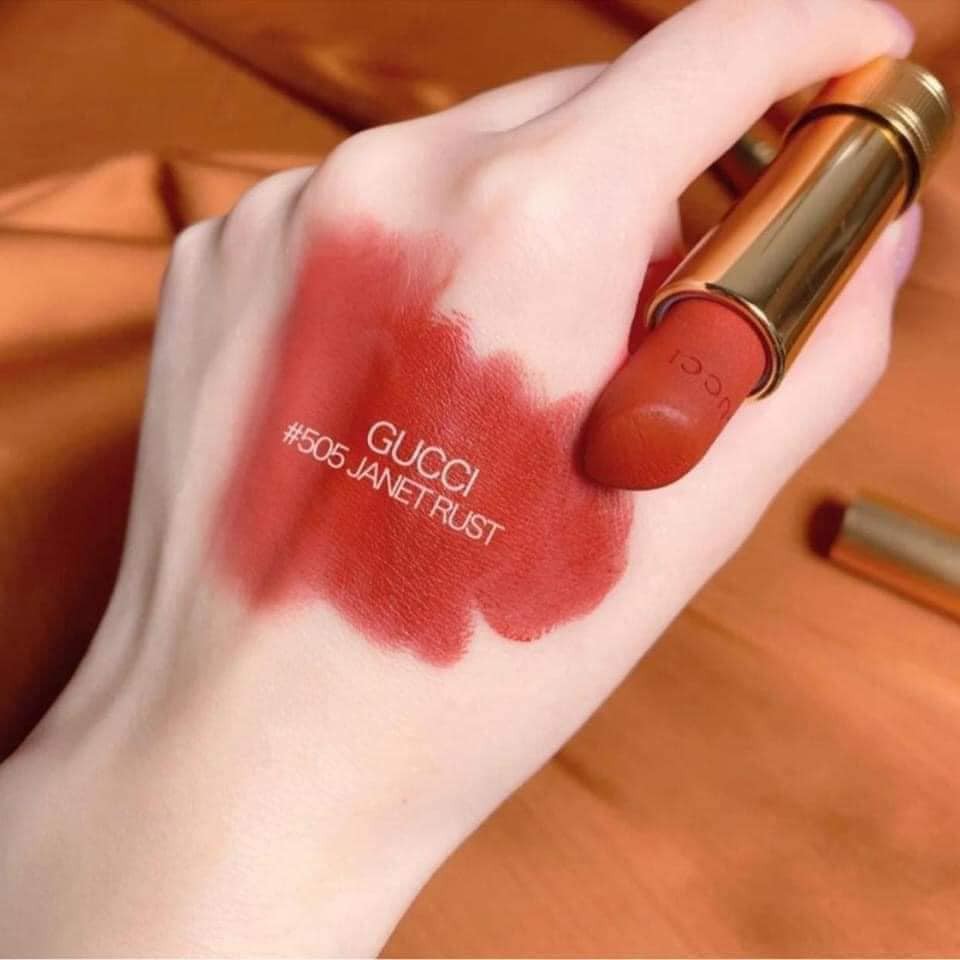 Son trang điểm Gucci Matte 505 Janet Rust