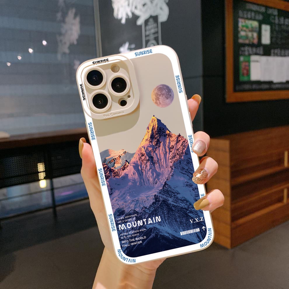 Ốp Điện Thoại Góc Vuông In Hình Núi Senery Cho Xiaomi Redmi Note 11 Pro 5G 11S 10 Pro 4G 10S Redmi 10C 9C A1