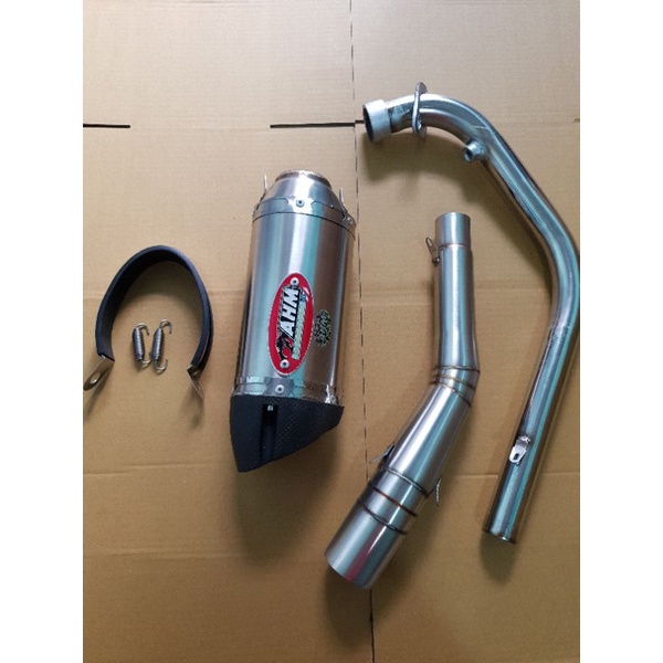 Pô AHM M3 full cổ  Exciter Winer Sonic Raider Fi Satria Gsx wave sirius jupiter axelo Future.