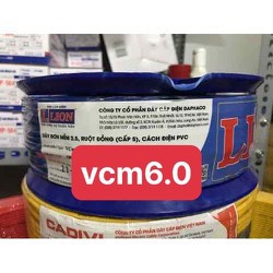 100 mét dây điện đơn mềm VCM 6.0 LION