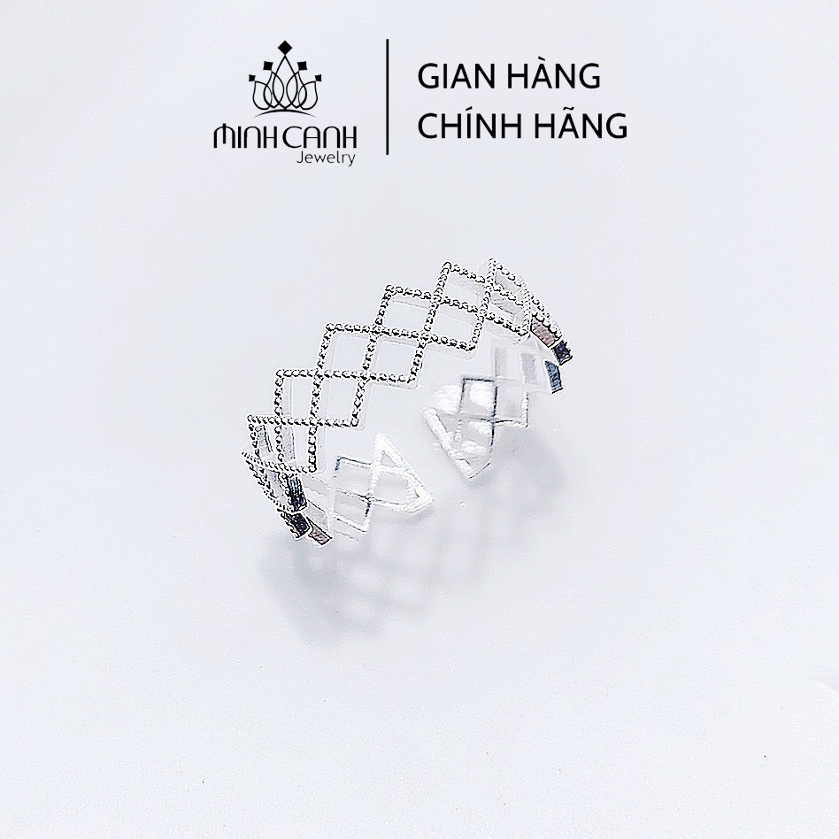 Nhẫn Bạc Nữ Hình Lưới Cá Tính Minh Canh Jewelry