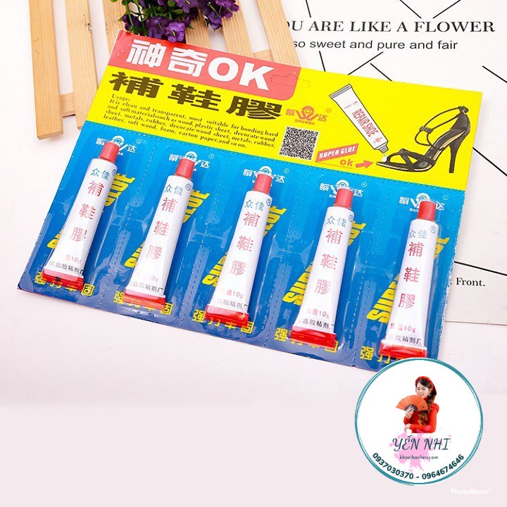 Keo dán giày dép chuyên dụng hiêu con chó 10g