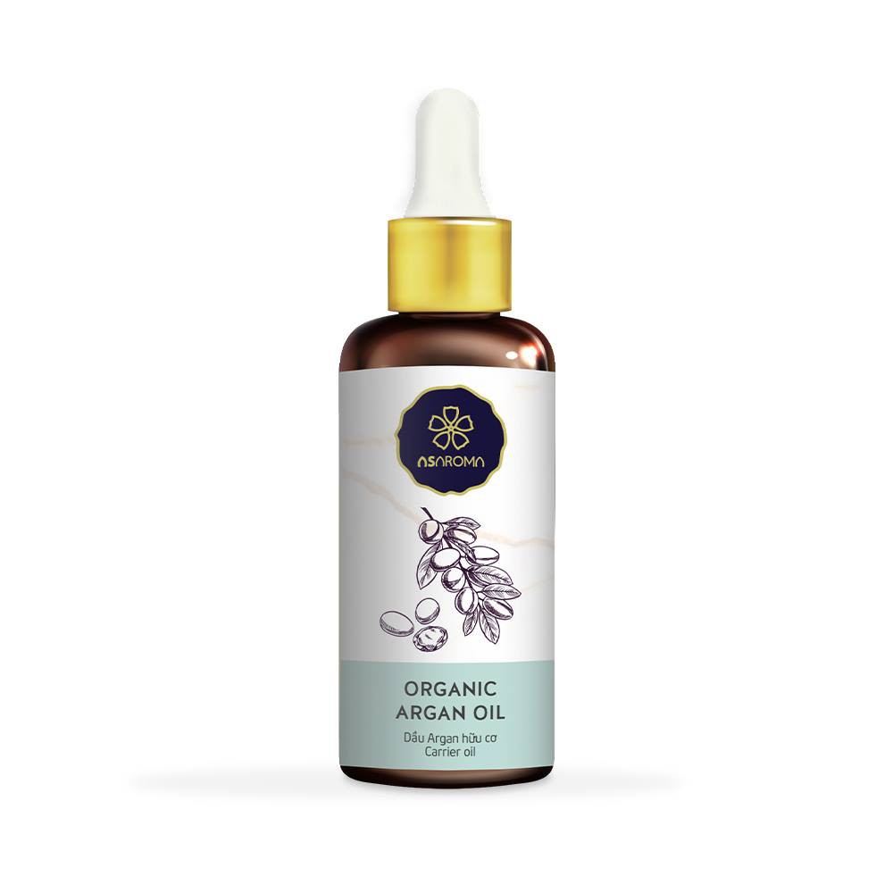 Dầu Dưỡng Tóc Argan Oil Organic Asaroma Tặng Đồ Cột Tóc