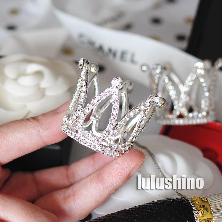 Trang trí vương miện mini bạc