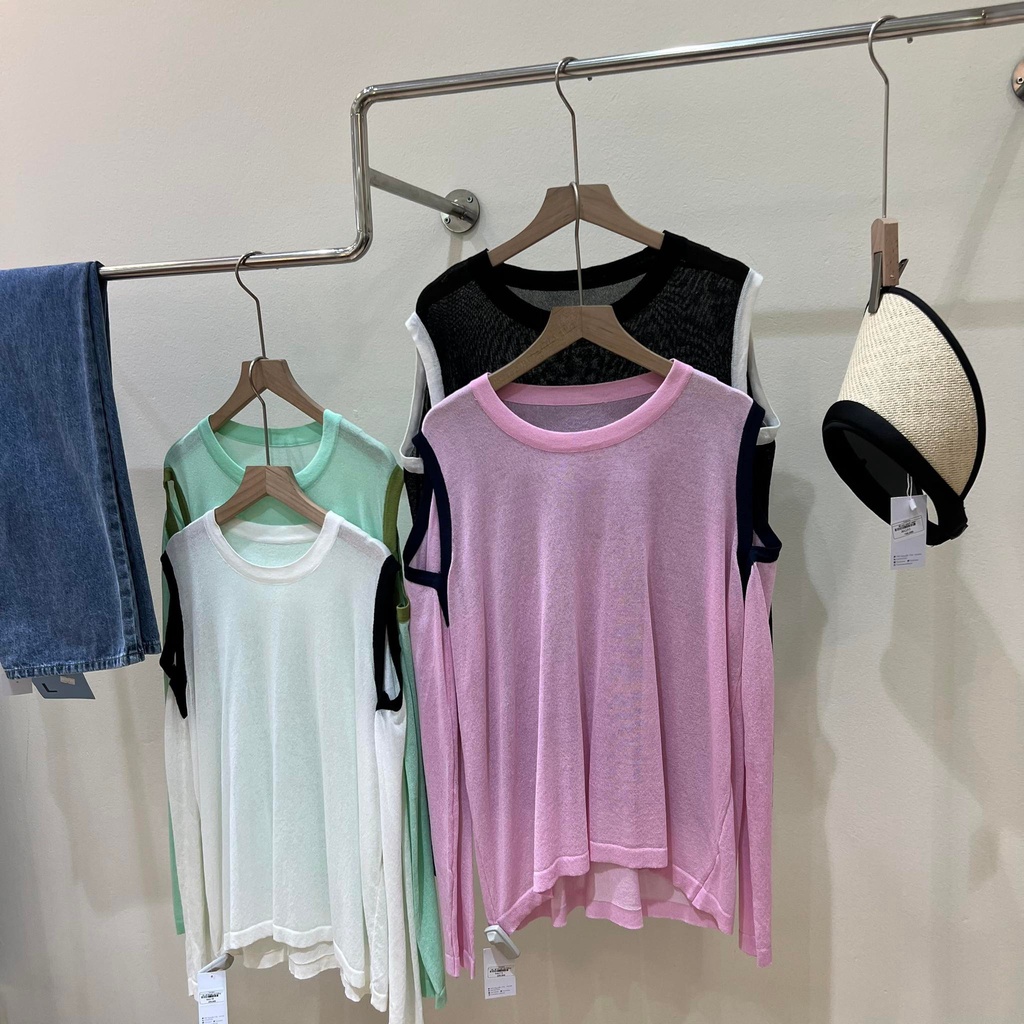 Áo len khoét vai A034