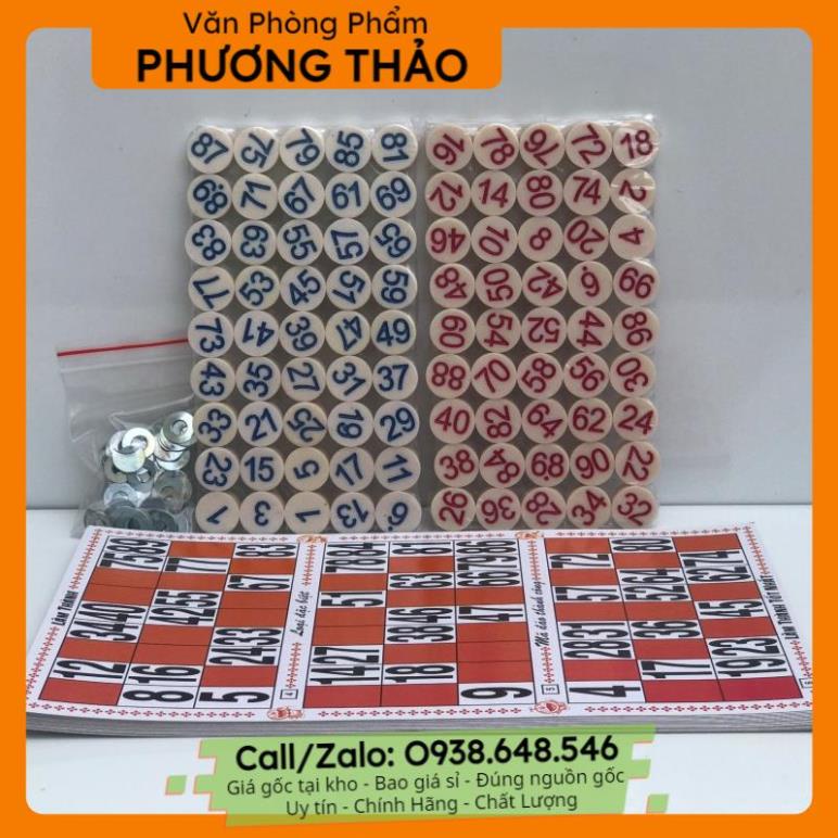 Bộ Đồ Chơi Cờ Lô Tô Bingo Lotto Việt Nhựa Cao Cấp [VPP Phương Thảo]