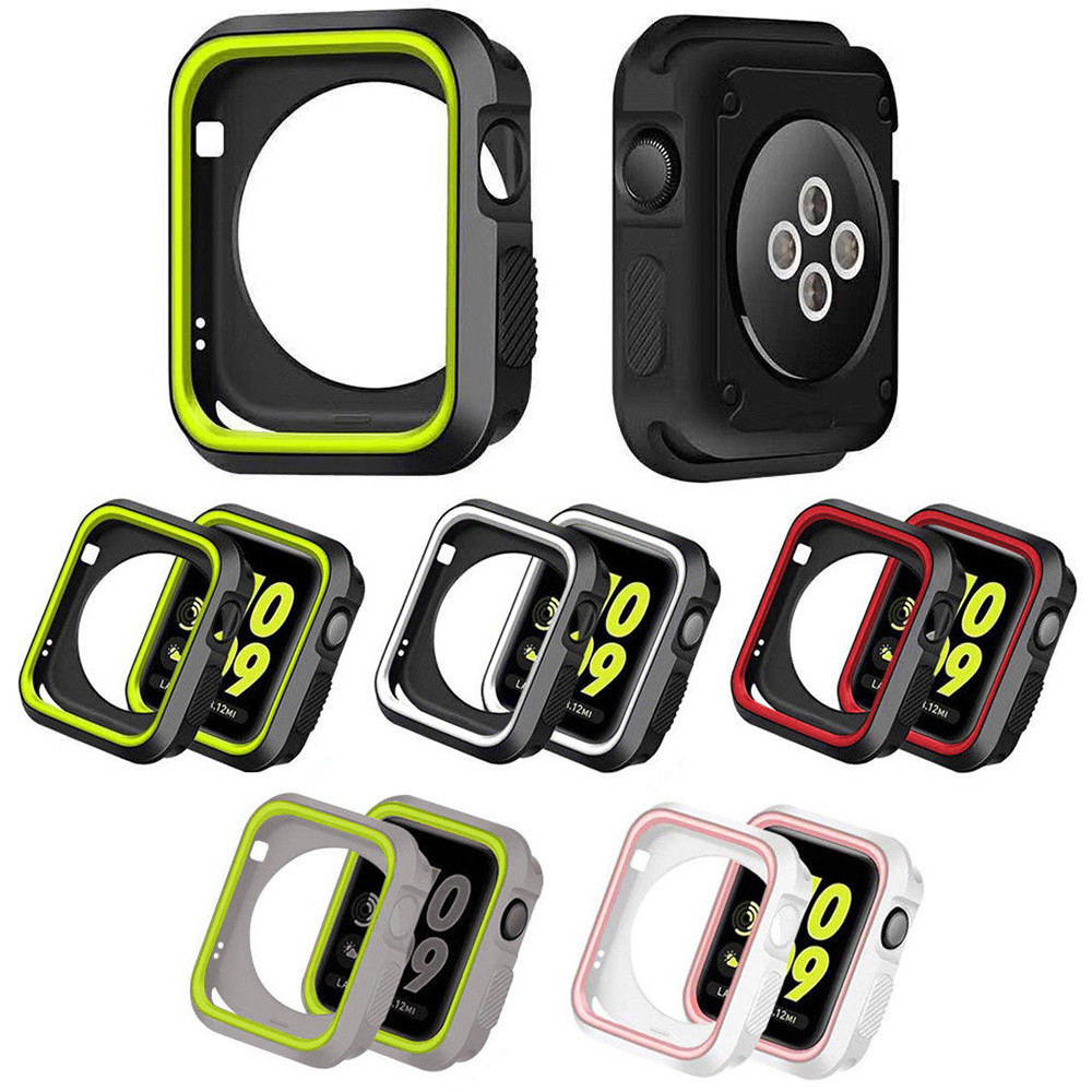 Ốp Silicone Bảo Vệ Mặt Đồng Hồ Apple Watch Series 6/ Se/ 5/ 4/ 3/ 2/ 1