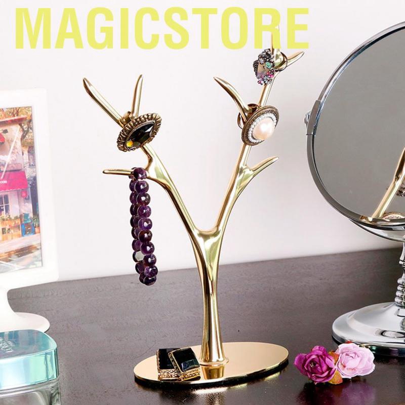 Magicstore Jewelry rack  deer horn shape jewelry necklace earring bracelet storage display shelf decoration for des