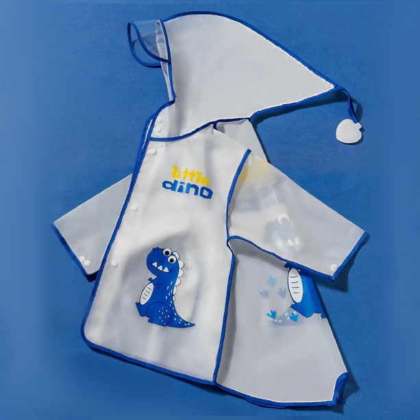 SUGE Áo Mưa Chống Nước In Hình Khủng Long Nhỏ Dễ Thương Cho Bé