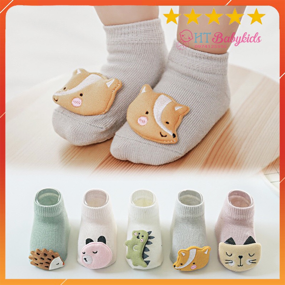 Tất/ Vớ Chống Trơn Trượt Cho Bé Có Hình Thú Ngộ Nghĩnh