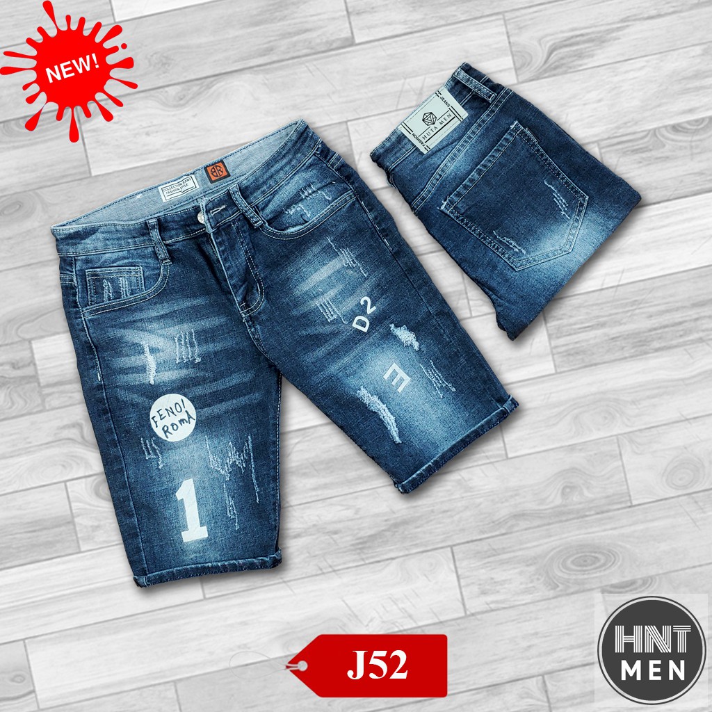 Sỉ Quần Short Nam VNXK, co dãn, Short Jean Nam Phong Cách Hàn Quốc, Ống Côn, Trẻ Trung, Năng Động Mã J52