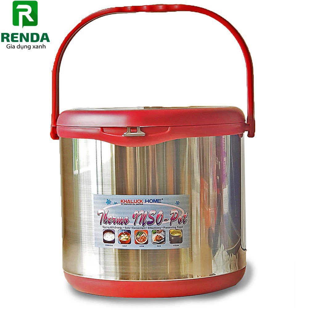 Nồi ủ Thermo chất liệu Inox 2 tầng 6Lít KHALUCKHOME KL-711 (Màu ngẫu nhiên)