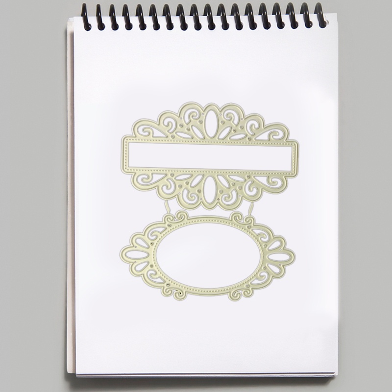 Khuôn Cắt Giấy Làm Từ Kim Loại Hình Nụ Hôn Tráng Gương Trang Trí Scrapbook Thẻ