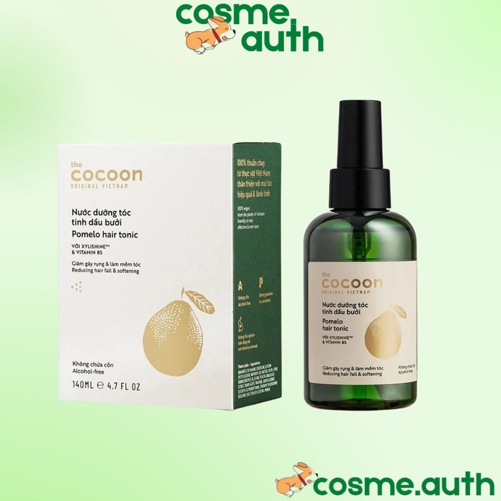 Tinh Dầu Bưởi Dưỡng Tóc Giảm Gãy Rụng &amp; Làm Mềm Tóc Cocoon Pomelo Hair Tonic 140ml