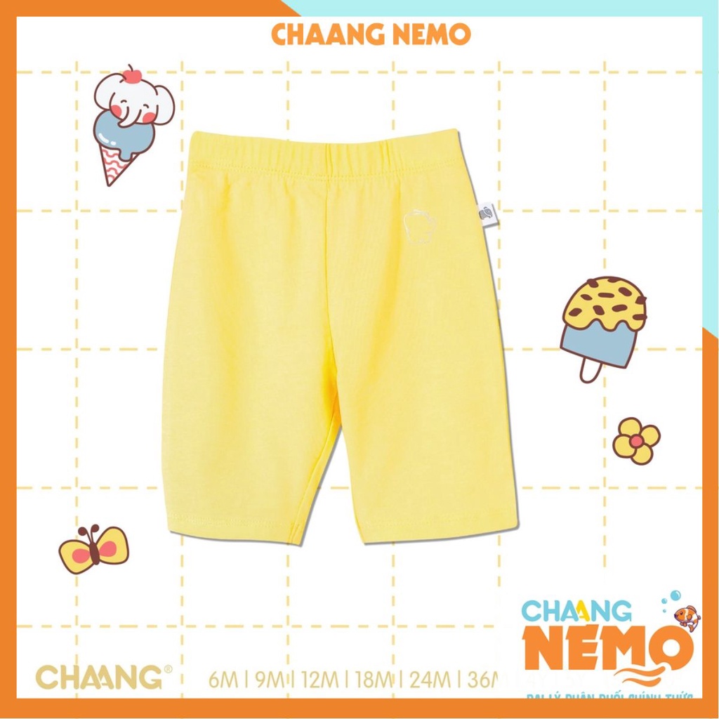 CHAANG Quần legging lửng summer vàng cho bé